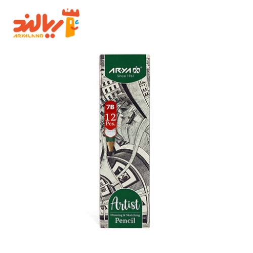 بسته 12 تایی مداد B7 آرتیست آریا بسته مقوایی