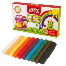 خمیر 10 رنگ مقوایی توتو