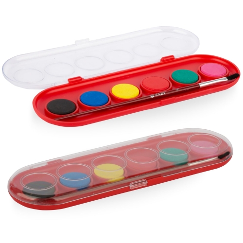 آبرنگ 6 رنگ جعبه ای توتو