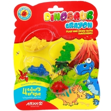 کرایون دایناسوری 4 رنگ آریا