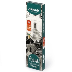 بسته 12 تایی مداد B7 آرتیست آریا بسته مقوایی
