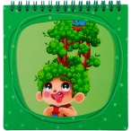 نوت بوک و دفترچه یادداشت مربعی فانتزی 14 × 14 طرح پسر جنگلی