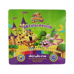 مداد رنگی 24 رنگ ارژنگ مدل فلزی