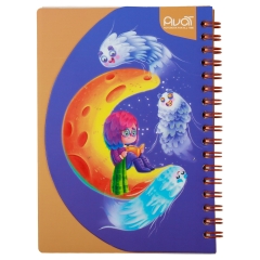 نوک بوک و دفترچه یادداشت فانتزی 11*16 طرح ماه رویایی آوات