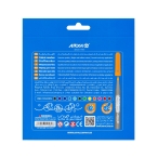 ست ماژیک پارچه و لباس آریا با ۱۲ رنگ در بسته‌بندی مقوایی