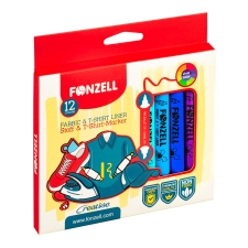 ماژیک 12 رنگ T-shirt Markers فونزل