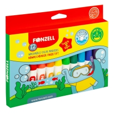 ماژیک 12 رنگ Jumbo Washable Markers فونزل