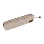 جامدادي تك زيپ چرمي دنيم - طوسی