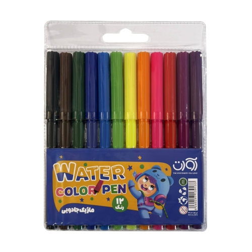 ماژیک 12 رنگ طلقی آوات