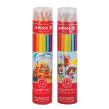 مداد 12 رنگ استوانه ای کد 3054