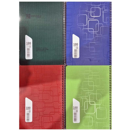 دفتر 100 برگ Pro متالیک 700 میکرون