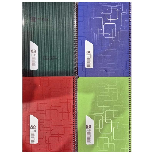 دفتر 80 برگ Pro متالیک 700 میکرون