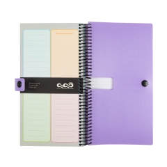 دفتر 140 برگ خبرنگاری دکمه دار کد 24 کیمیا