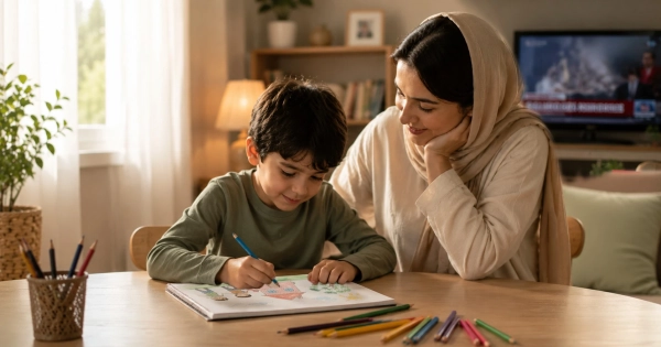 کاهش اضطراب کودکان در زمان جنگ | تاثیر نقاشی و نوشتن بر آرامش کودک