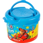 خمیر بازی ۶ رنگ آریا مدل سطلی