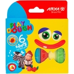 خمیر بازی ۶ رنگ آریا مدل مقوایی