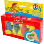 مداد شمعی ۴ رنگ آریا مدل دوکی