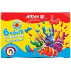 گواش ۶ رنگ آریا مدل جعبه مقوائی