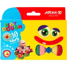 خمیر بازی ۱۰ رنگ آریا مدل مقوایی