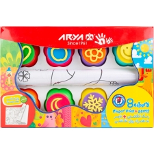 رنگ انگشتی 8 رنگ آریا با رول