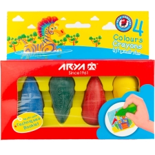 مداد شمعی ۴ رنگ آریا مدل دوکی